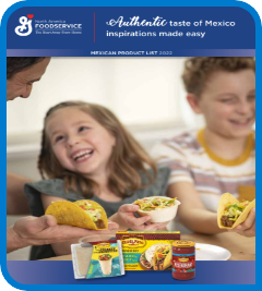 Cover page of the General Mills Mexican Product List